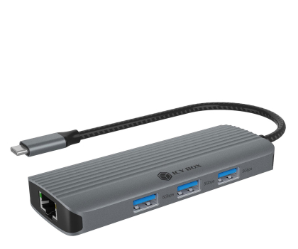 Akcesoria ICY BOX USB-C 6w1 - 1 monitor, PD 100, LAN IB-DK4034a-CPD
